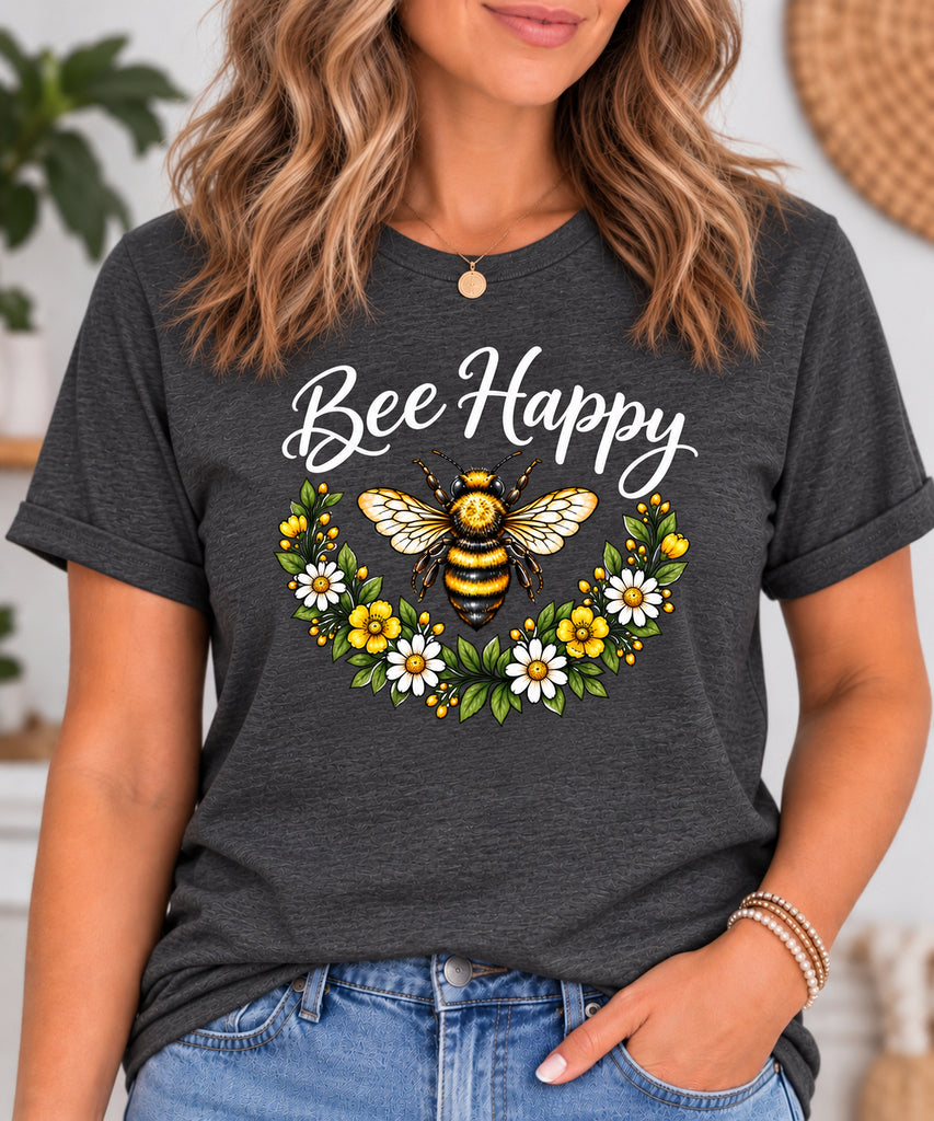 Bee Kind Floral Bee T-Shirt