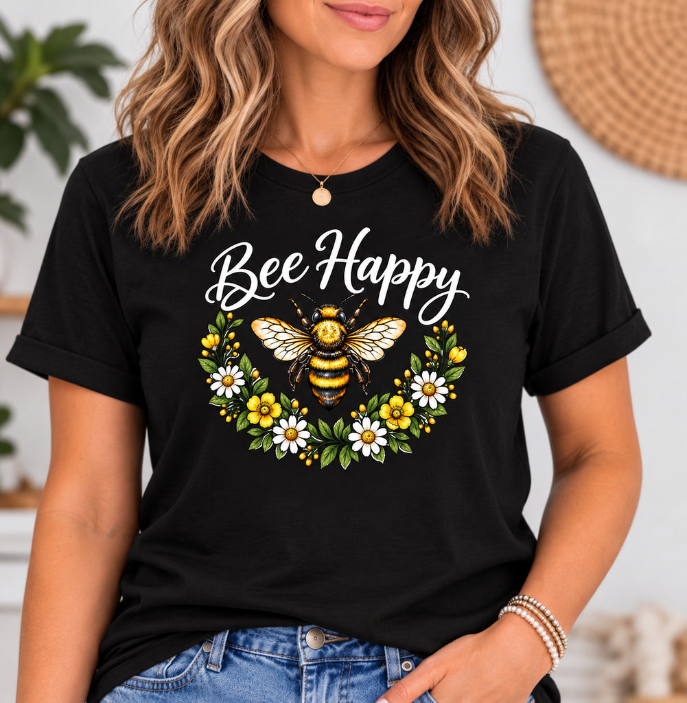 Bee Kind Floral Bee T-Shirt