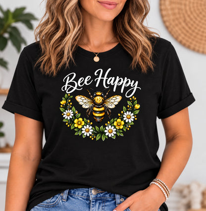 Bee Kind Floral Bee T-Shirt