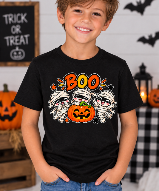 Boo Crew Mummies Halloween T-Shirt
