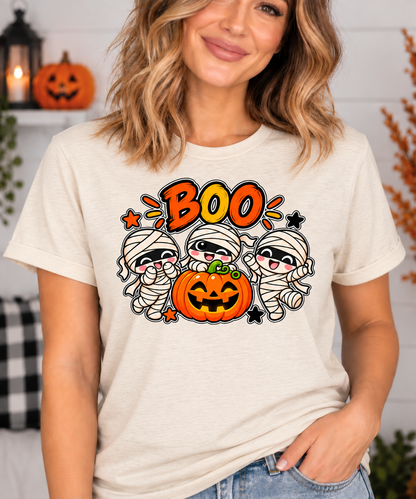 Boo Crew Mummies Halloween T-Shirt