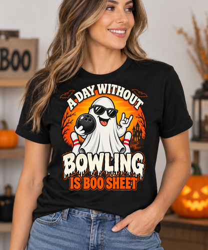 A Day Without Bowling Is Boo Sheet – Halloween Bowling Ghost T-Shirt