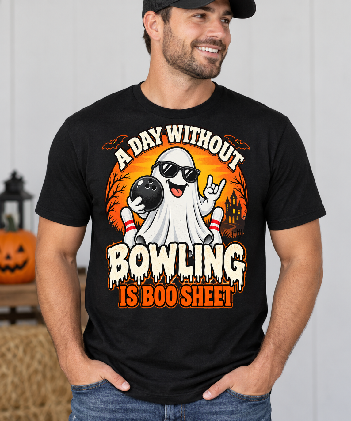 A Day Without Bowling Is Boo Sheet – Halloween Bowling Ghost T-Shirt