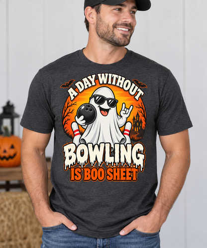 A Day Without Bowling Is Boo Sheet – Halloween Bowling Ghost T-Shirt