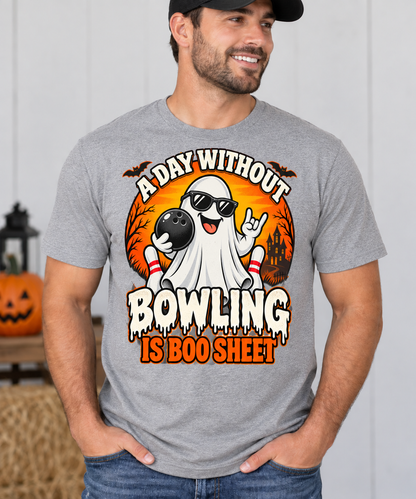 A Day Without Bowling Is Boo Sheet – Halloween Bowling Ghost T-Shirt