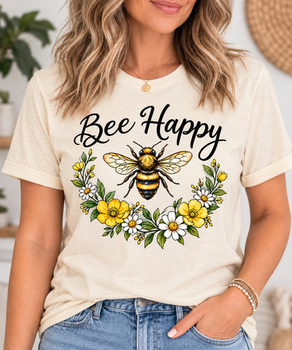 Bee Kind Floral Bee T-Shirt