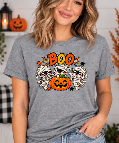 Boo Crew Mummies Halloween T-Shirt